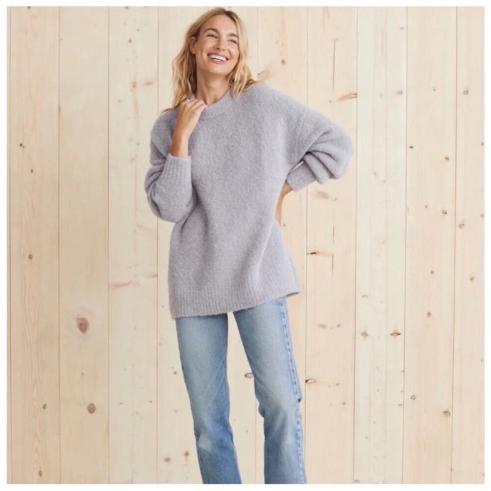 Jenni Kayne boucle cocoon crewneck sweater in frost